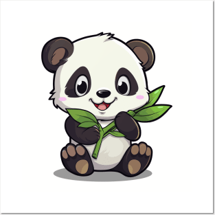 Cartoon Cute Kawaii Adorable Panda Posters and Art